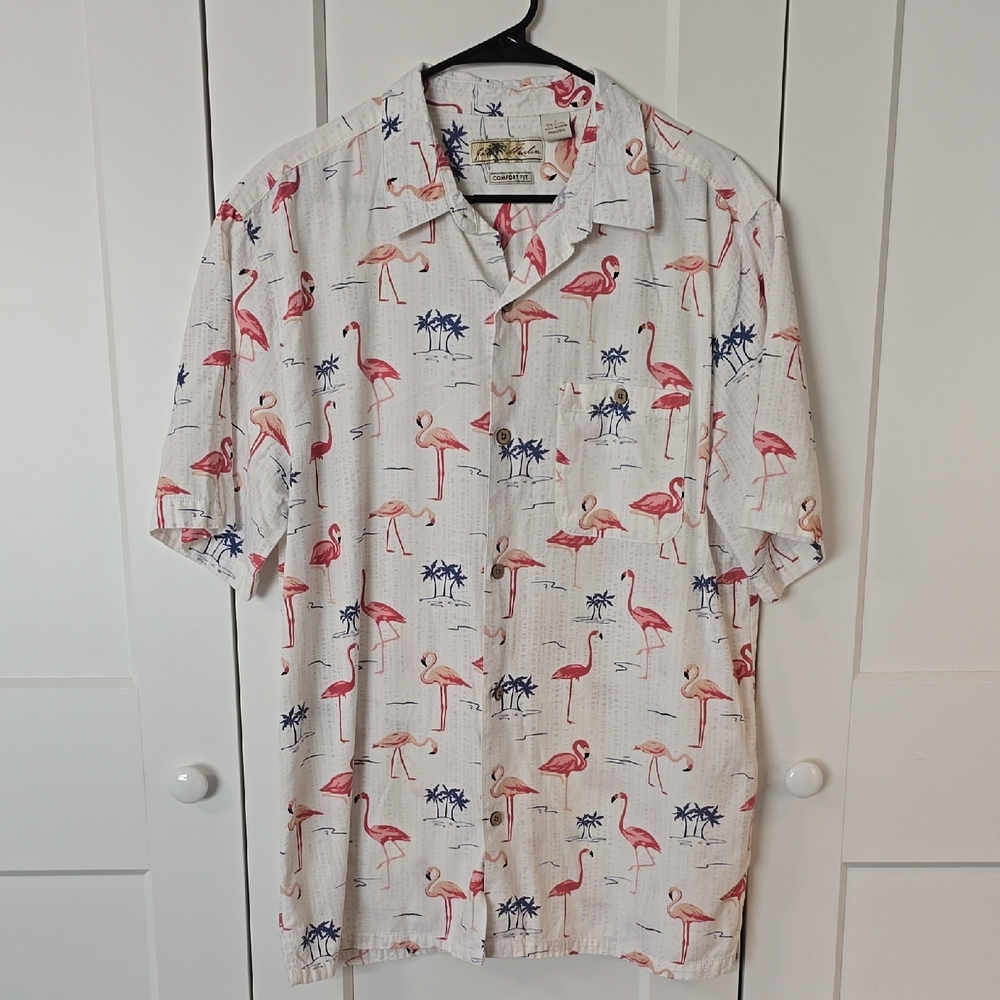 Joe Marlin Pink and Blue Casual Button Down Shirt